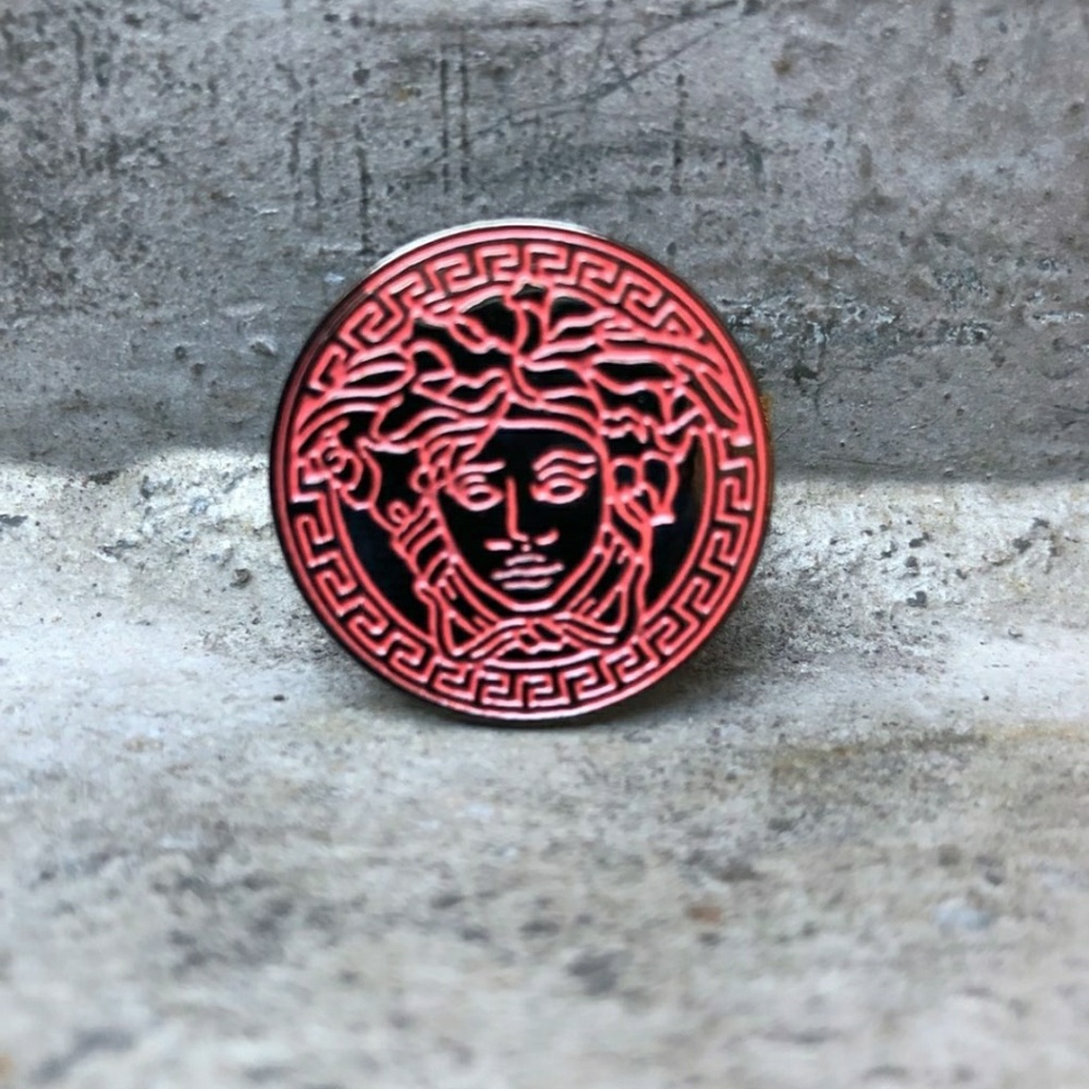 Rare limited edition Versace "Medusa head" pin